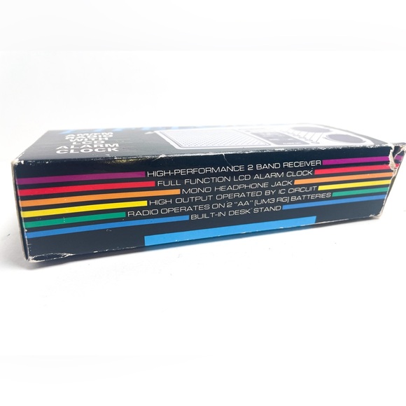 Vintage Lifelong Portable AM FM Analog Radio Model 845 LCD Alarm Clock w/box - Picture 5 of 6